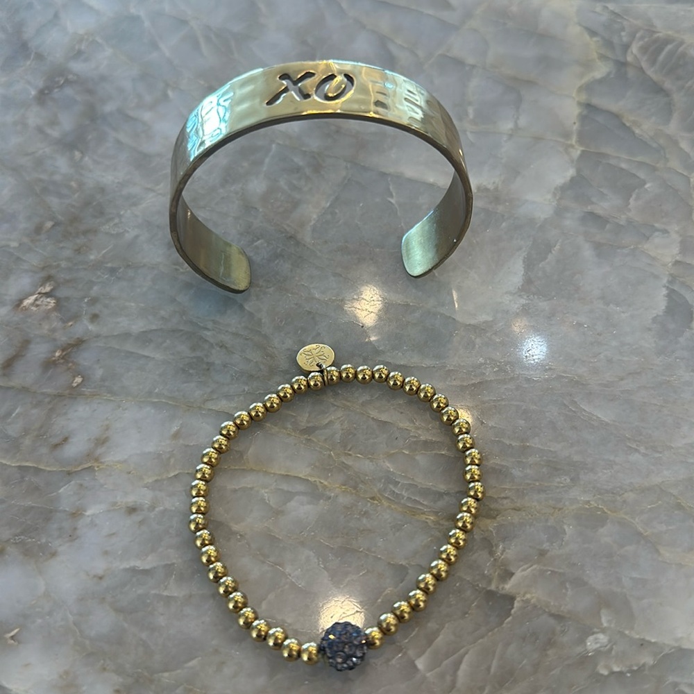 Rustic Cuff bracelets. Set of two.